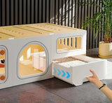 Clapier Lapin Grand Lodge en Plastique