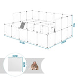 enclos lapin modulable taille